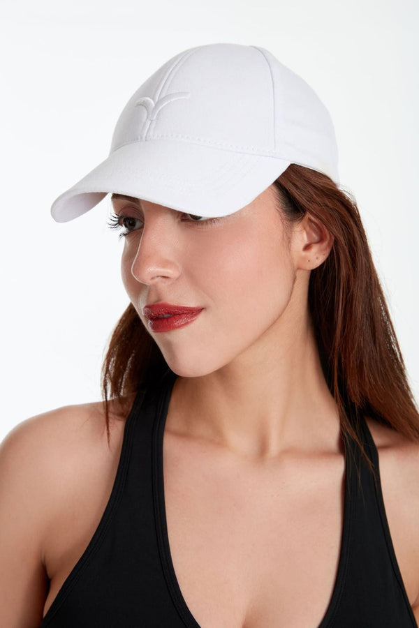 SOLID CAP SPOR ŞAPKASI - BEYAZ - Capler - BIRDIEJAY